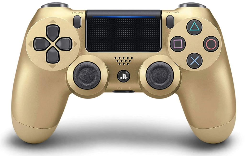 PS4 Controller + For Dual Chatpad Controller for Console New) Shock Gold Like BOLT Pre-Owned (Refurbished: Wireless Gaming Black Bundle. Sony AXTION PS4