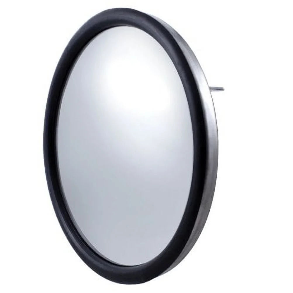 Center (1) Round Semi / 8.5" Steel Housing Stainless Convex Stud / Mirrors Truck