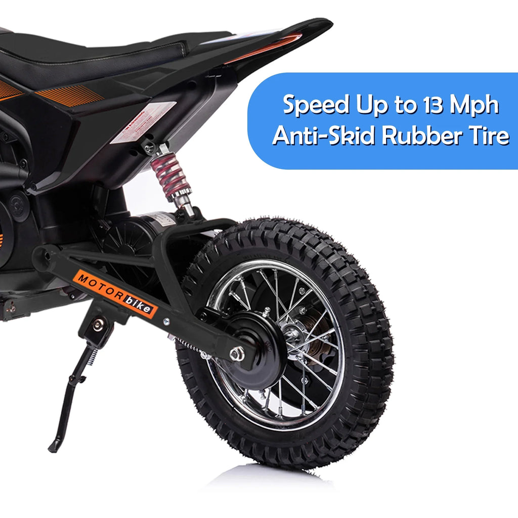 Child Years Electric 24V 13mph, Bike, Motorcycle Ages Toy +, Bike, Black 13 Dirt Motor JoyWheels Boys
