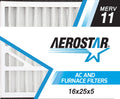 Air 2 16x25x5, Replacement Filter, Box Pleated 16x25x5 Aerostar of 11, Carrier MERV