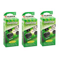 3 Flash Disposable Quicksnap Camera ASA Fujifilm Single 400 35mm Use