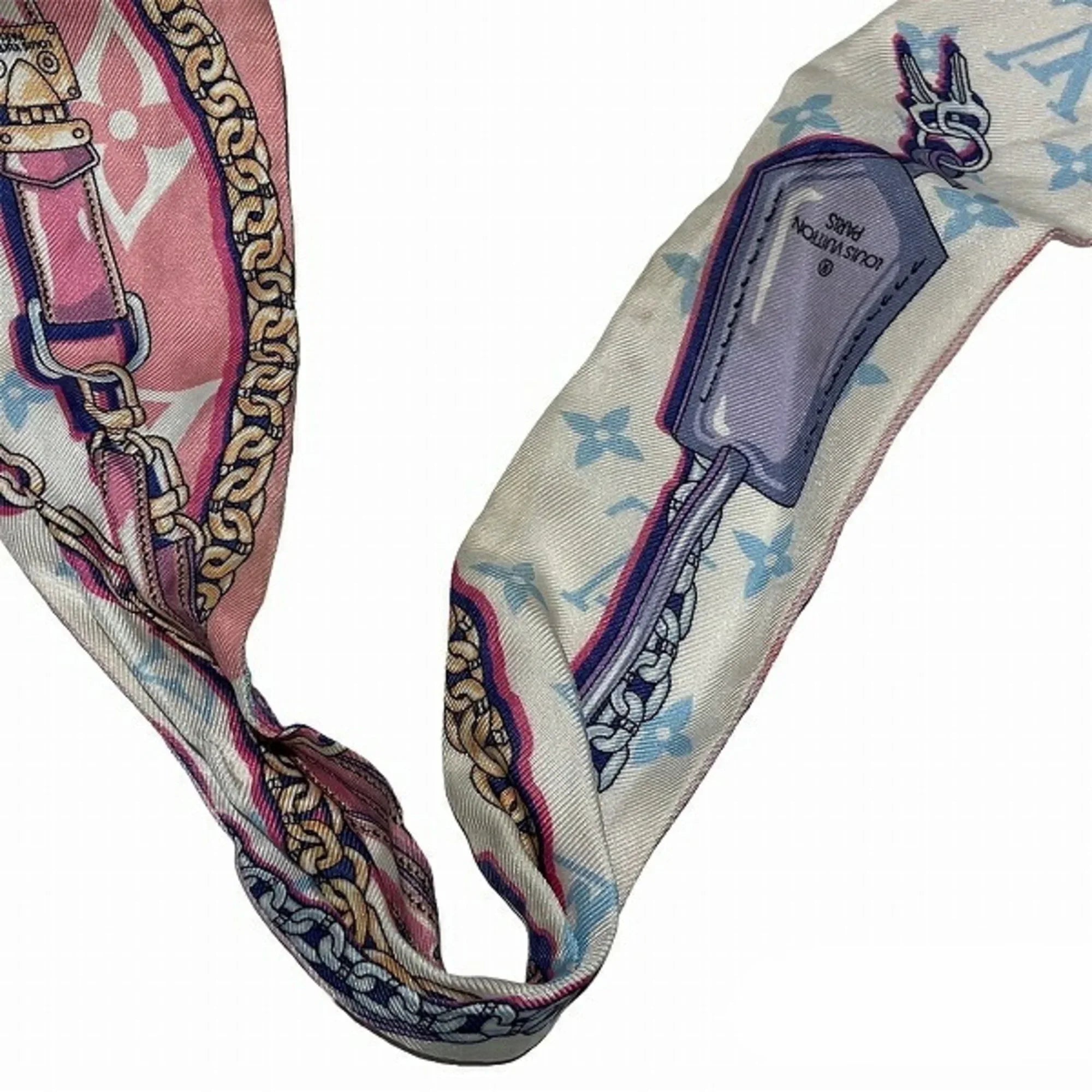 BB Accessories Scarf (Good) Vuitton Silk Ultimate Women's Louis Bandana Bandeau Pre-Owned M76677