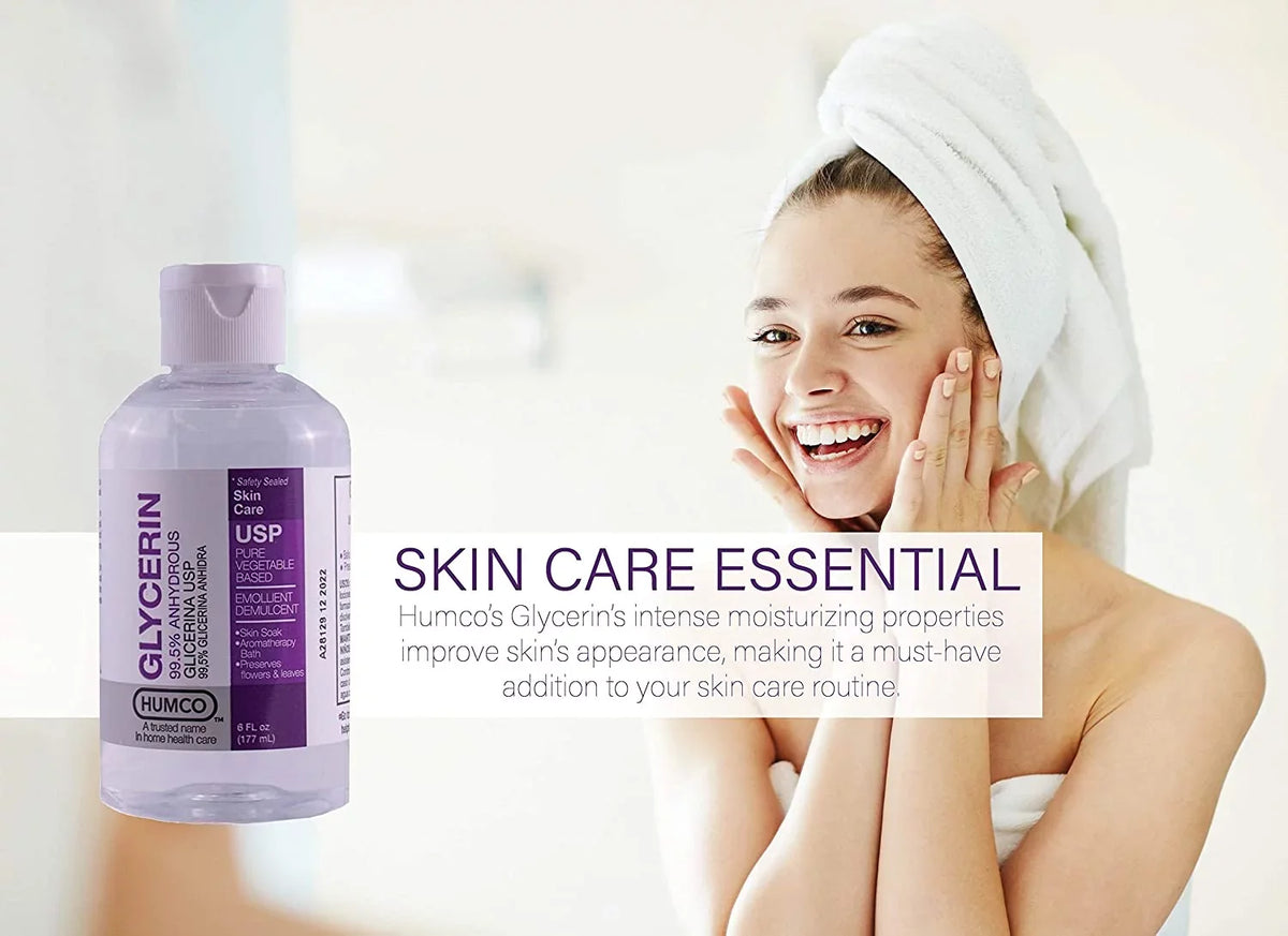 6 - 6oz 99.5% USP Pack Skin Glycerin Each Protectant Humco