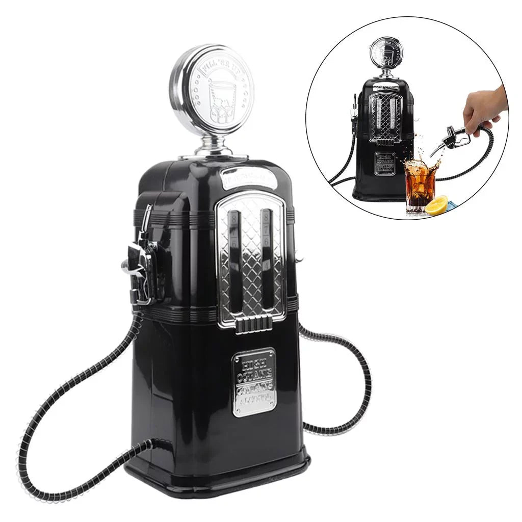 Dual Beverage Gas Station Gas Vodka Dispenser Pump Dispenser Black