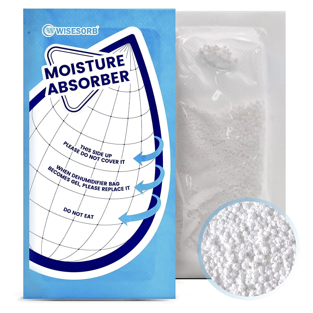 Packs Granule Tyvek Absorbers, White Basements, for Bathrooms, 30 for Closet Wisesorb Bags Rvs, Packets Moisture Humidity Gram Packing Perfect 25 Premium Dehumidifier