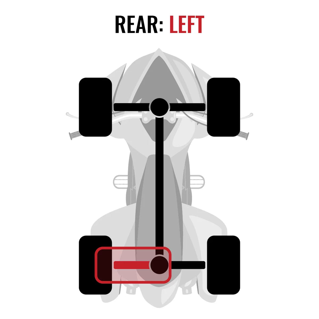 SE Rear Left Sixity EPS Grizzly Axle FI 4x4 Yamaha XT with compatible 2014-2015 Auto YFM700