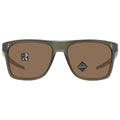 Rectangular Men's 910011 Sunglasses Oakley Prizm OO9100 57 Leffingwell Bronze