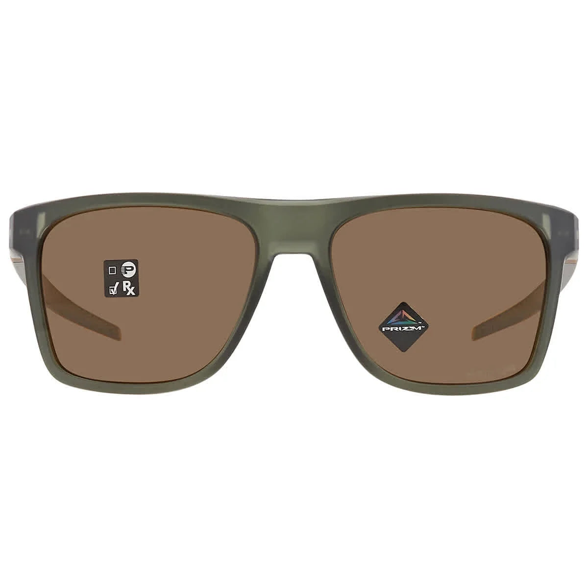Rectangular Men's 910011 Sunglasses Oakley Prizm OO9100 57 Leffingwell Bronze