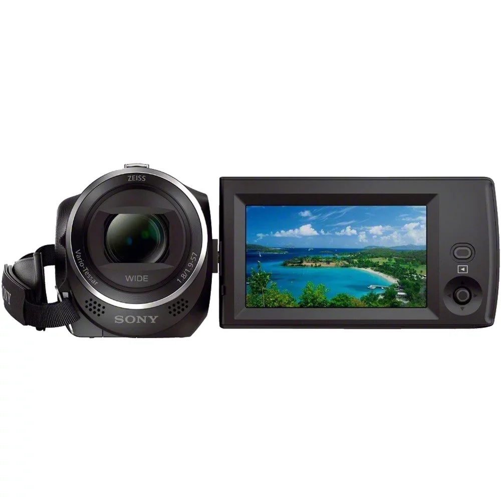 and HDMI More Recording Micro SD Video HD Cable Charger Card Battery with HDRCX405 Sony High Memory Spare Camcorder Bundle Handycam Speed
