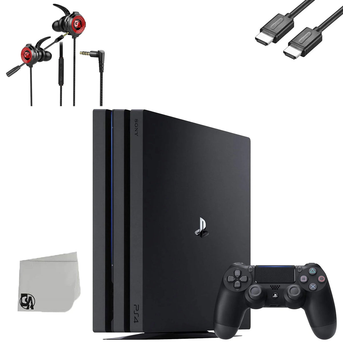 Console 1TB Earbuds With New Sony PlayStation + Bundle 4 Gaming G11-A BOLT Black Like AXTION Microphone Pro