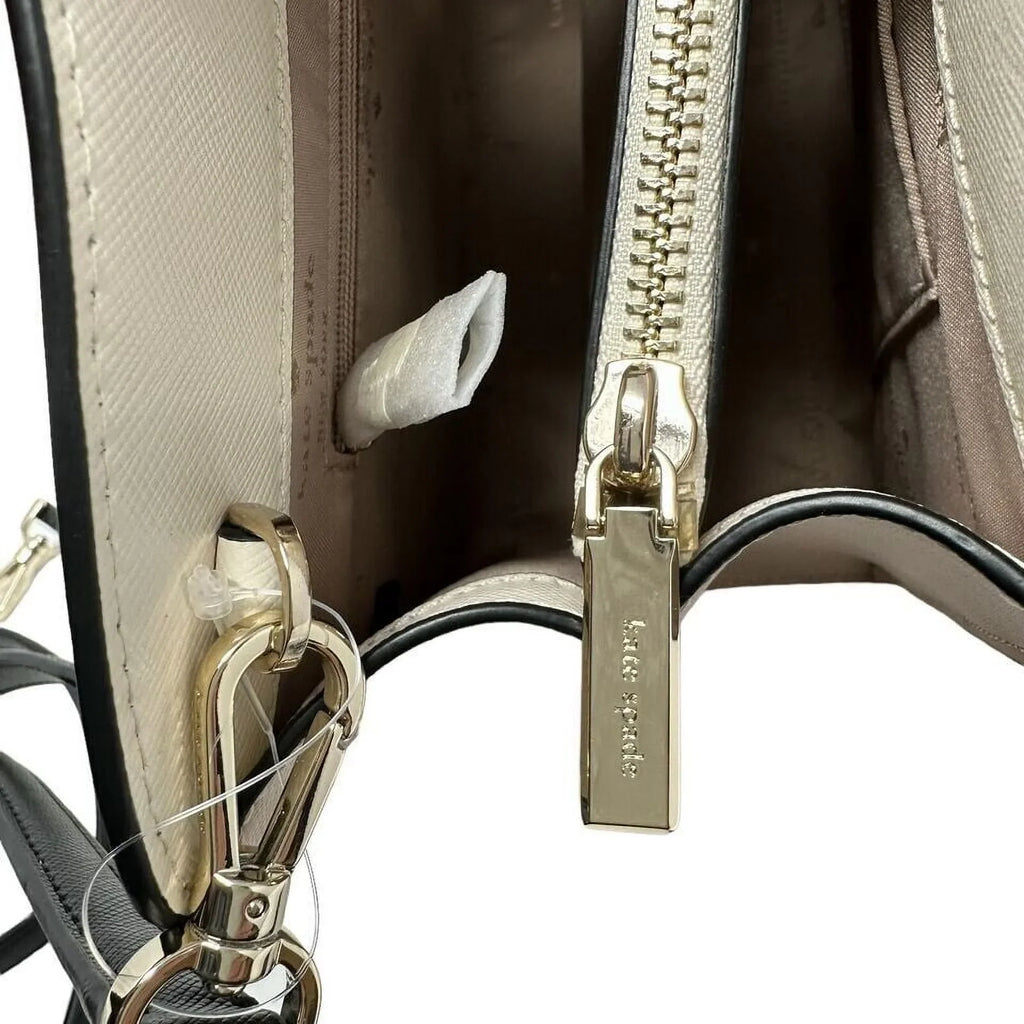 KATE 3 Purse Comparts Perry SPADE KB673 Bag Beige Warm Satchel Leather Blush NWT