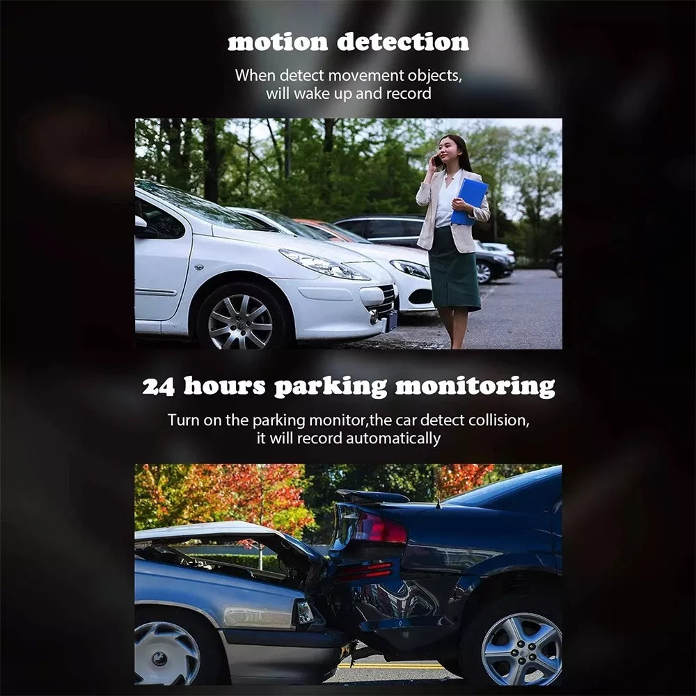 Cam Cam Driving WiFi with and Speed Dash and Mode, Dash Dash Camera FIEWESEY Inside, Dual Parking Recorder GPS 1080P Loop Recording Front