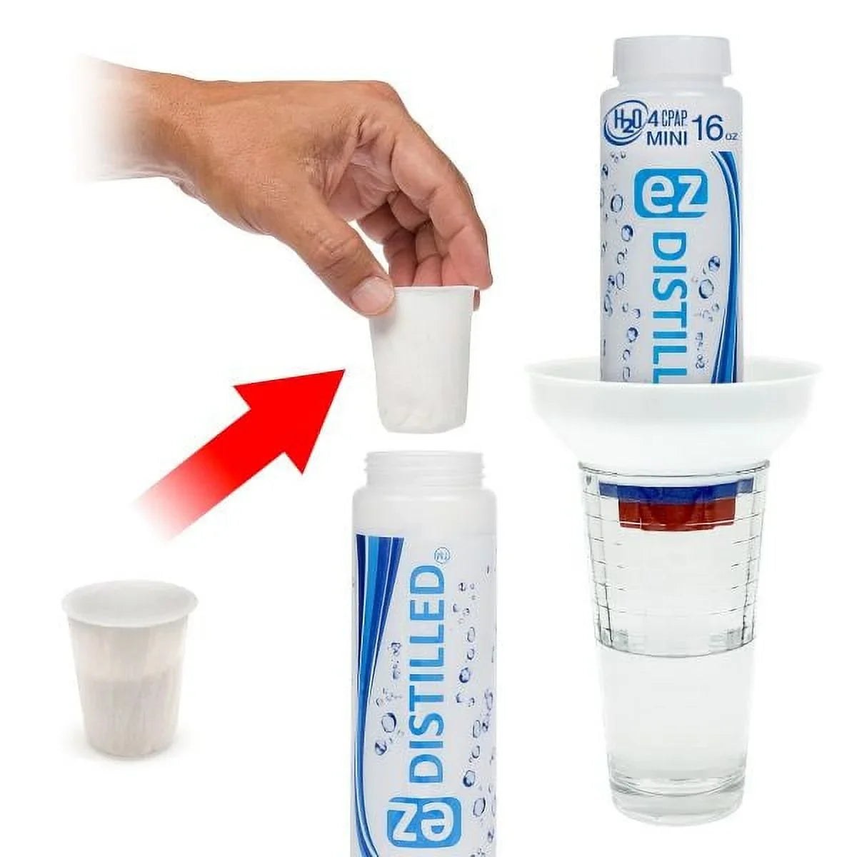 Water New (H2O Filtration 4 CPAP Mini) EZ System Distilled