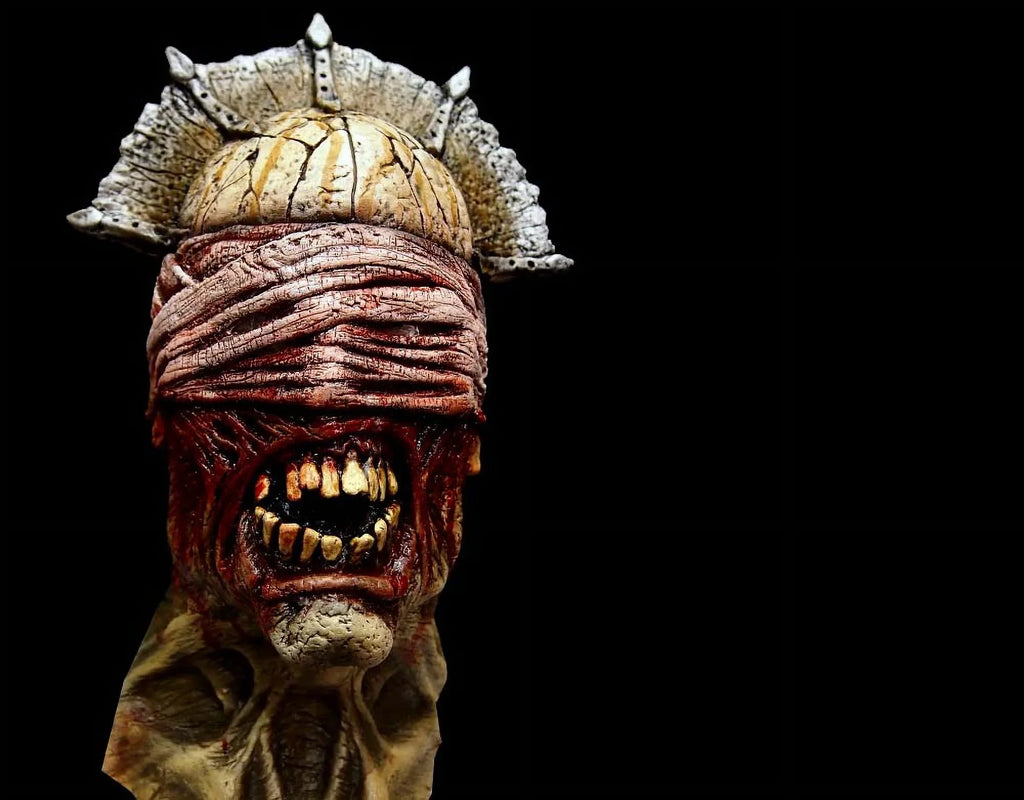 Head Pestilence Mask the White Halloween - Adult Latex Apocalypse Full of the Mask - Over Horseman Realistic
