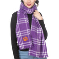 ZooZatz Women's Scarf Blanket Plaid Tigers Clemson