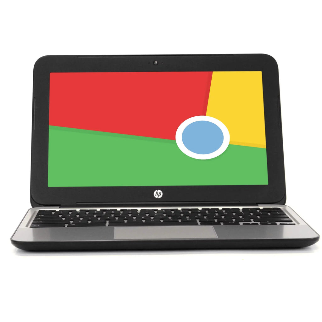 (USED 16GB Chromebook 11 Drive, HP 11" Chrome, 2.16 DDR3 Screen RAM, 2GB G4, B) Intel GHz SSD Celeron, Grade Hard