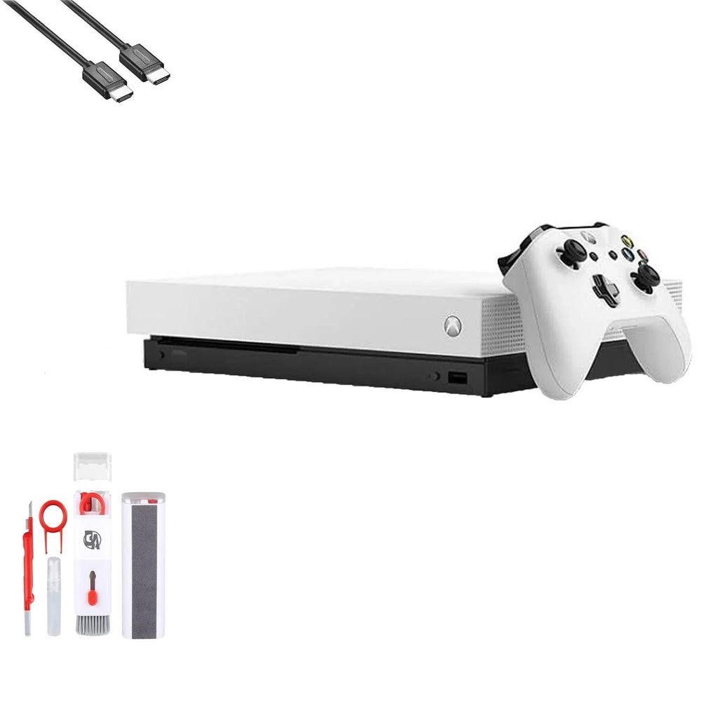 Bundle Microsoft One Ultra with 4K (Refurbished: New) Xbox AXTION 1TB, Pre-Owned Cleaning White HDMI HD BOLT Kit Like X