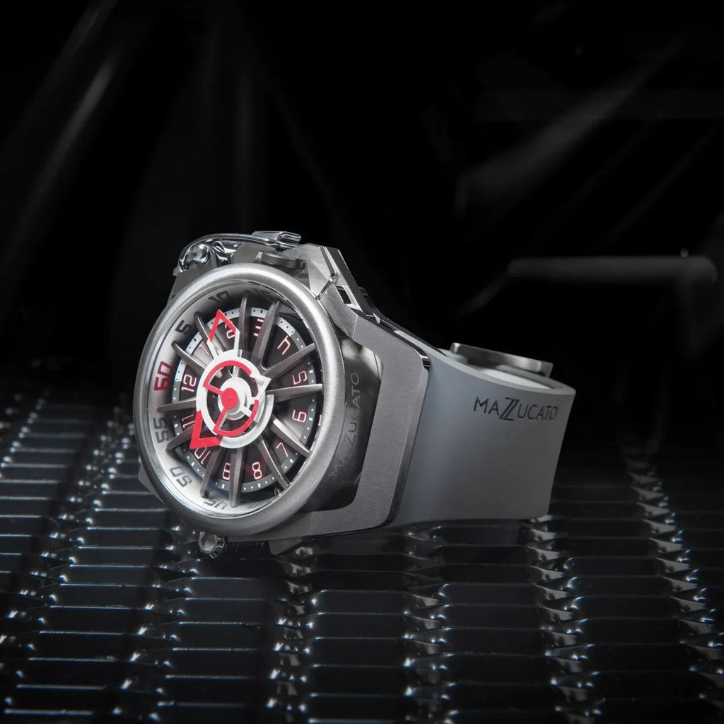 Reversible - Chronograph Sport Mazzucato Watch White Automatic Rim Color Twin for Dial Men Adult Multi