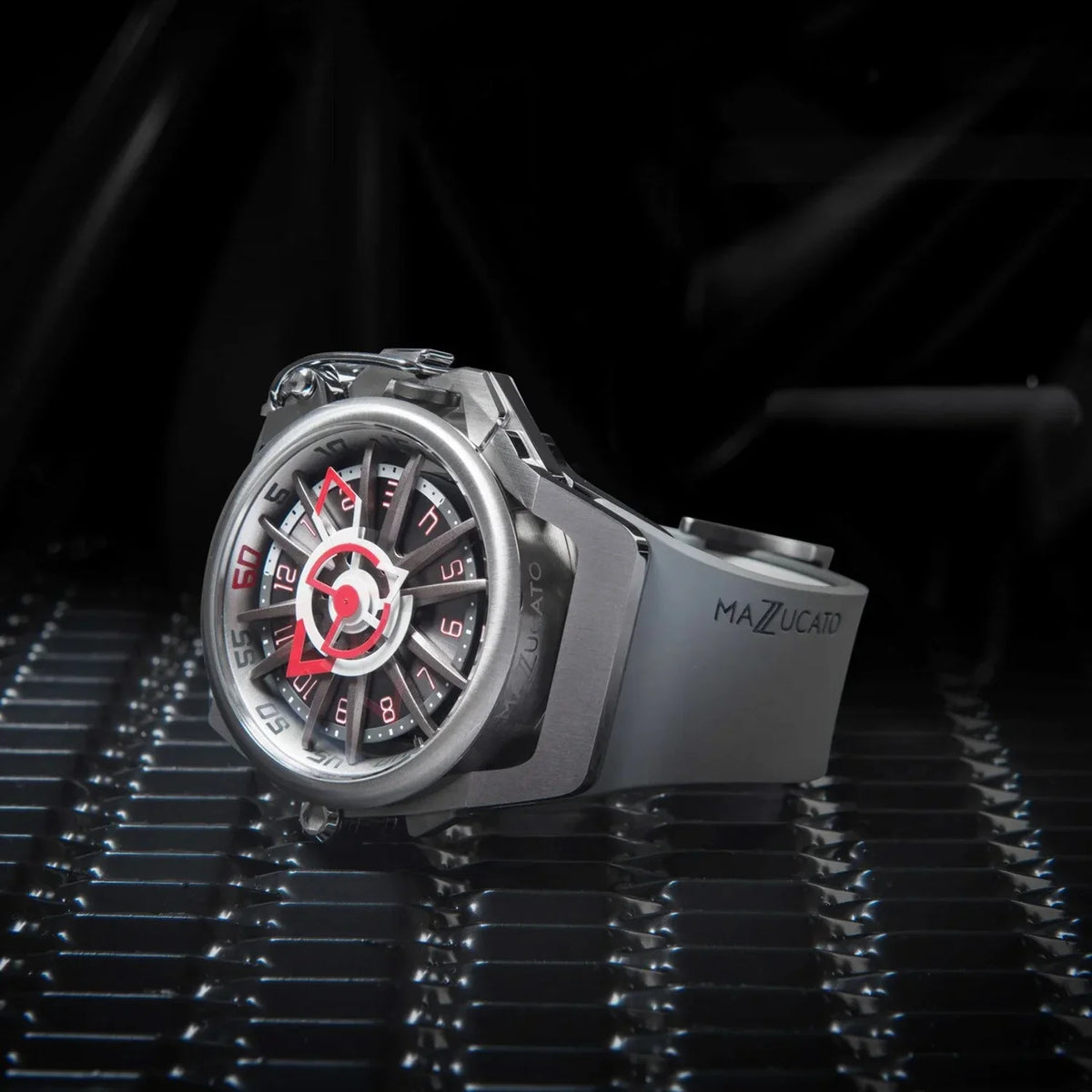 Reversible - Chronograph Sport Mazzucato Watch White Automatic Rim Color Twin for Dial Men Adult Multi