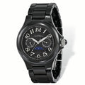 Dial Ceramic Watch Ladies Black Black Chisel