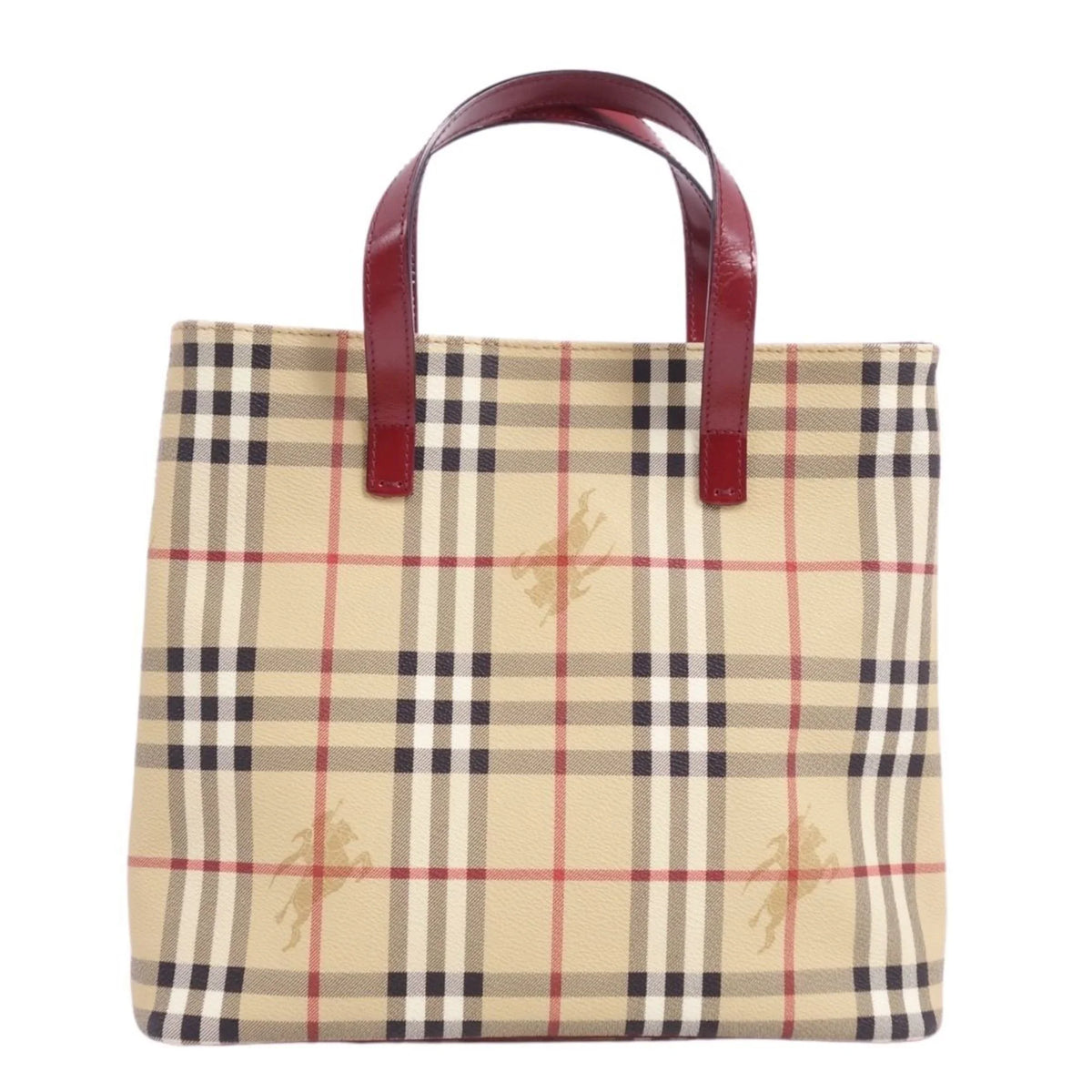 Tote BURBERRY Bag Check Ladies LONDON Burberry Brown London (Good) Handbag Pattern Pre-Owned