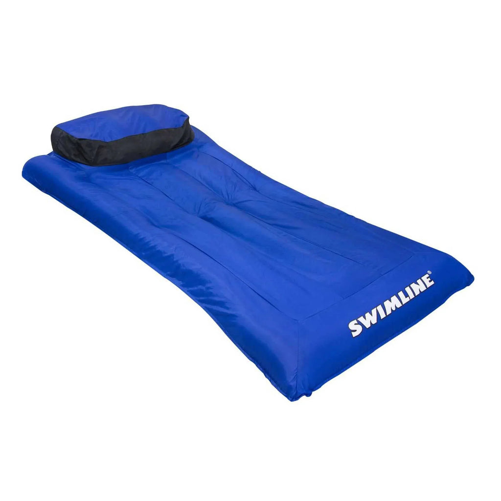Air 9057 Pack) (3 Pool Swimline Covered Fabric Inflatable Swimming Mattress