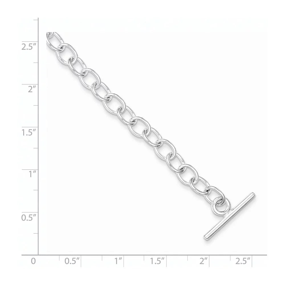 Bracelet Sterling Auriga Silver Toggle for Link Women Fancy 7.5 925 inch