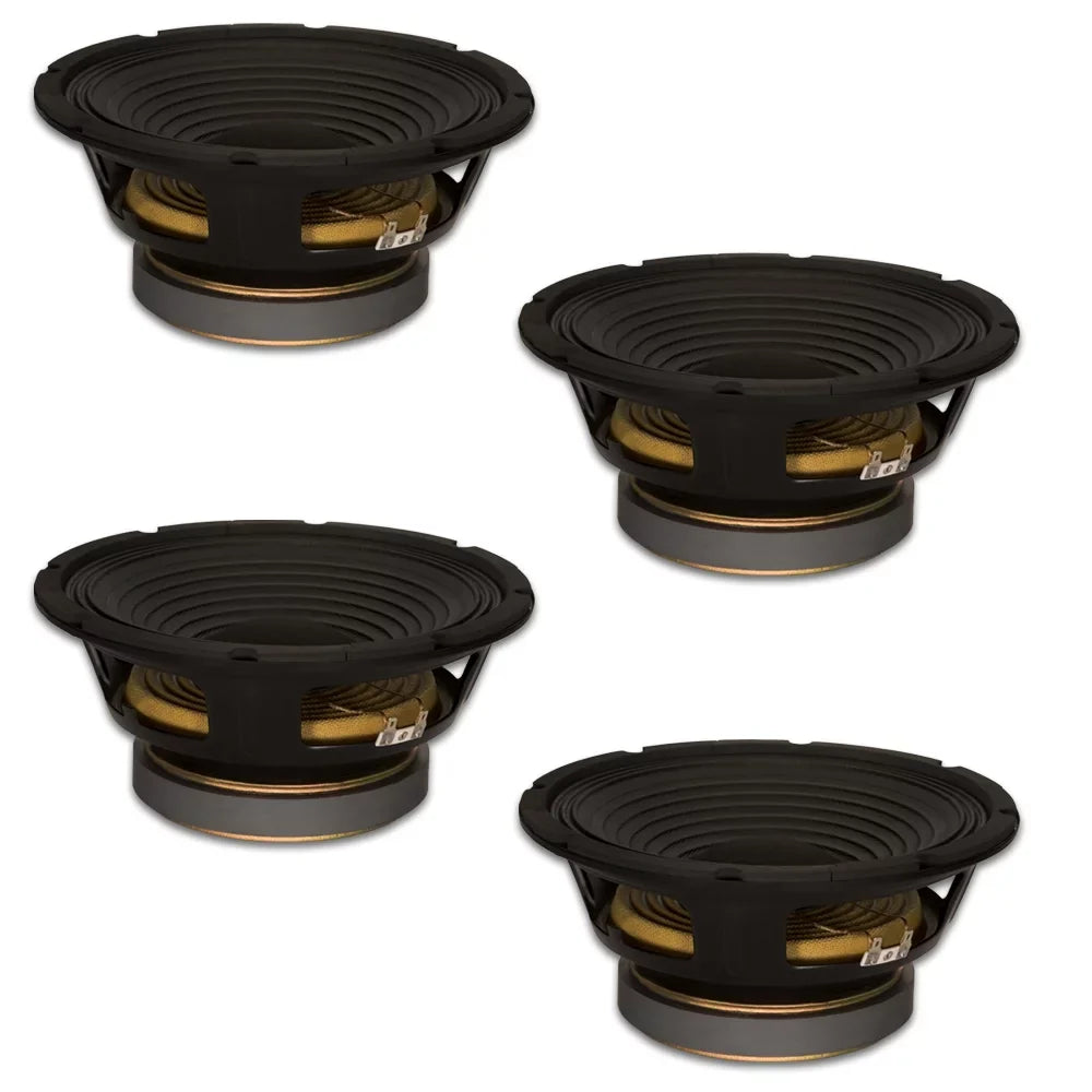 10" Speakers 50oz 280 Woofers Goldwood Sound Replacement 4 GW-1058 Watts Magnets each Pro