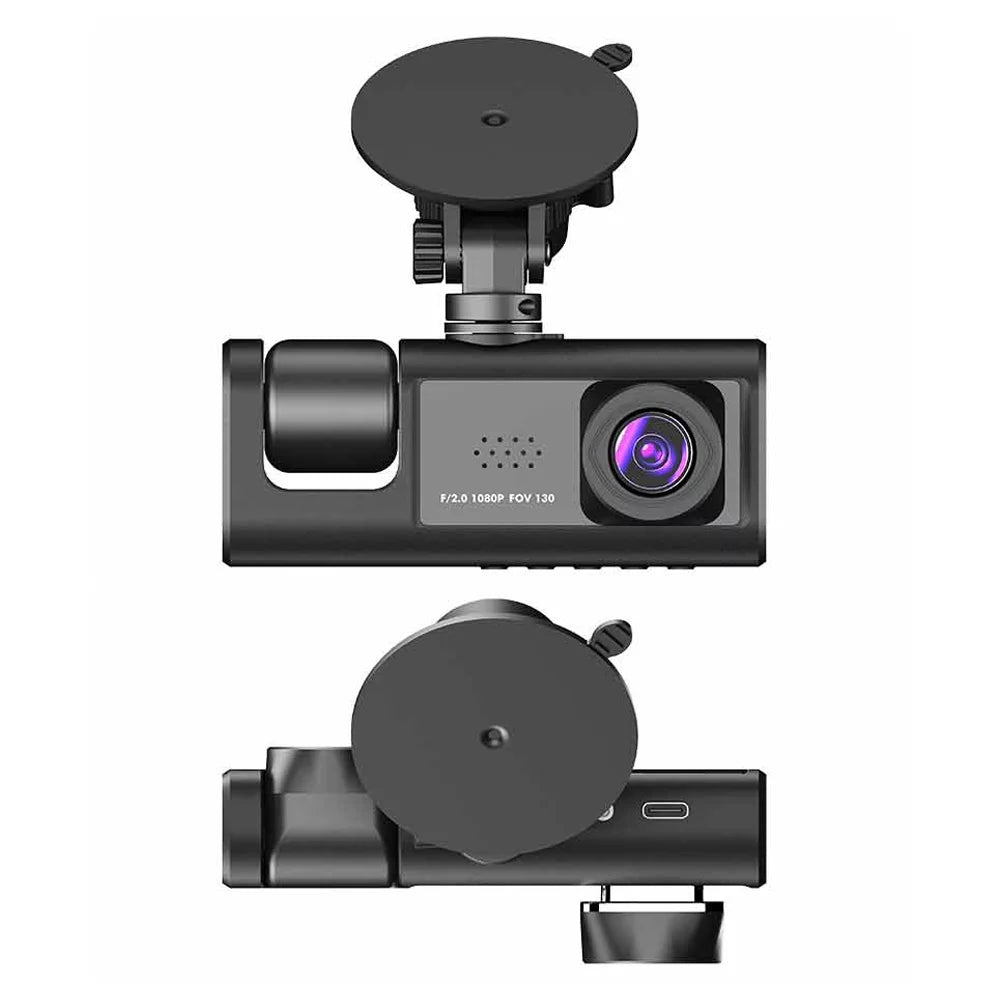 with Car WiFi, ammoon 3 Video Dash Recorder Safety for Clear Cam Auto Driving Camera