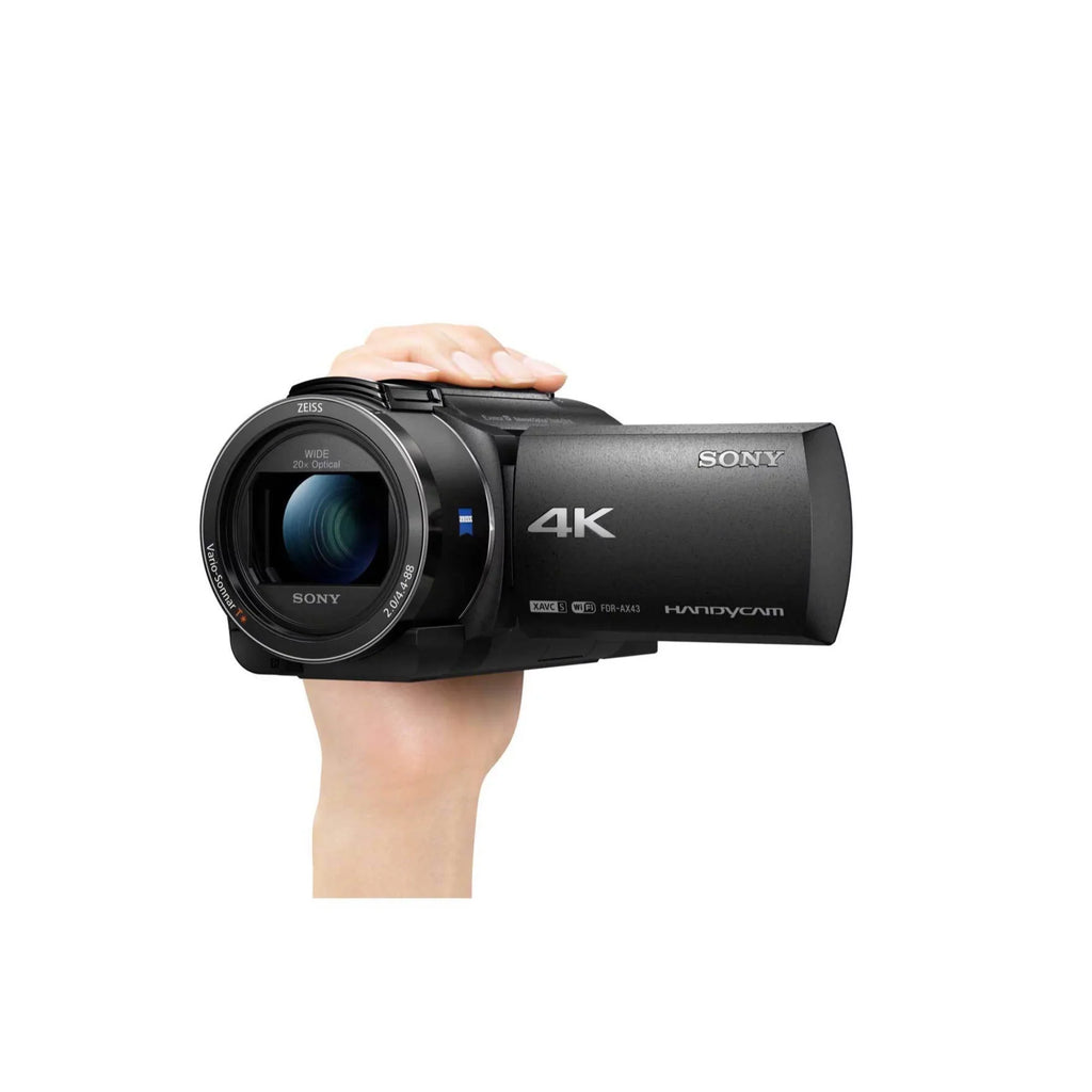 Accessory Bundle and Bag, Sony Camcorder UHD Tripod FDR-AX43 4K Handyman with