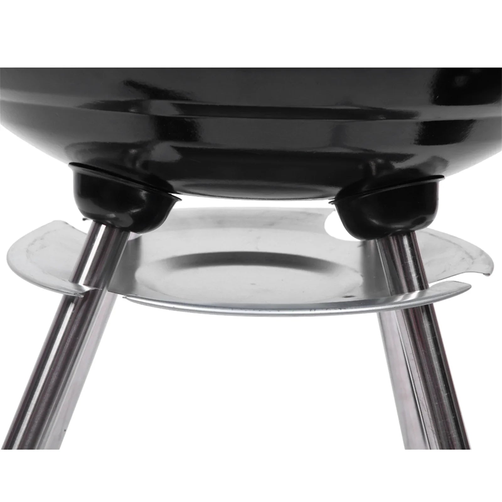 Grill on Wheels, Storage Grate Cooking Steel Outdoor w/ 18 Charcoal Grill with Grill Area, inch Camping BBQ
