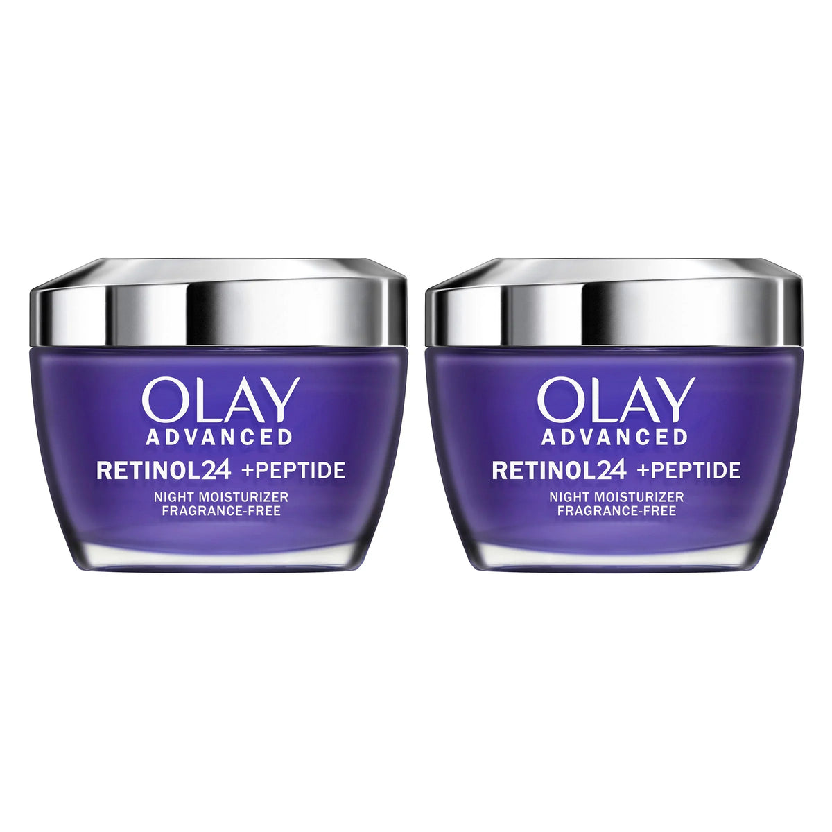 Complex Night Hydrating OLAY Oz, Moisturizer, 24 2-Pack Advanced | Hyaluronic Face Peptide Retinol 1.7 with