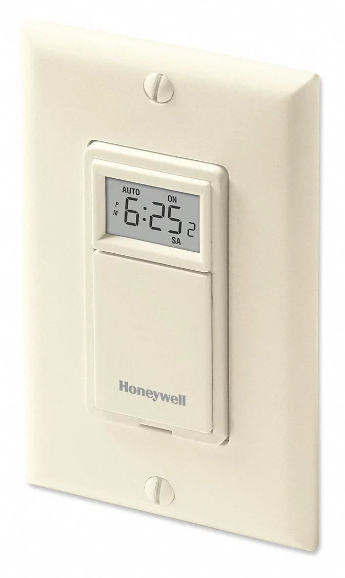 Programmable, 7 Light Day, Off-White Switch, HONEYWELL
