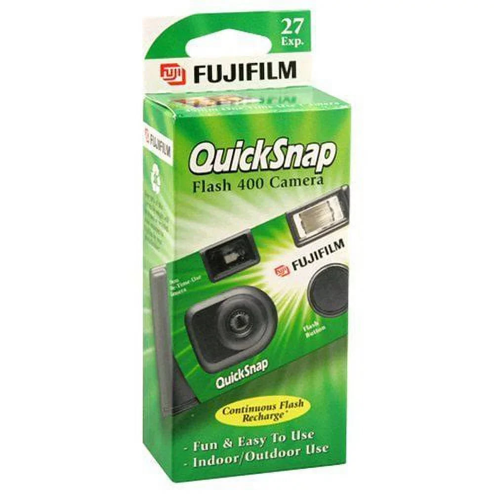 3 Flash Disposable Quicksnap Camera ASA Fujifilm Single 400 35mm Use