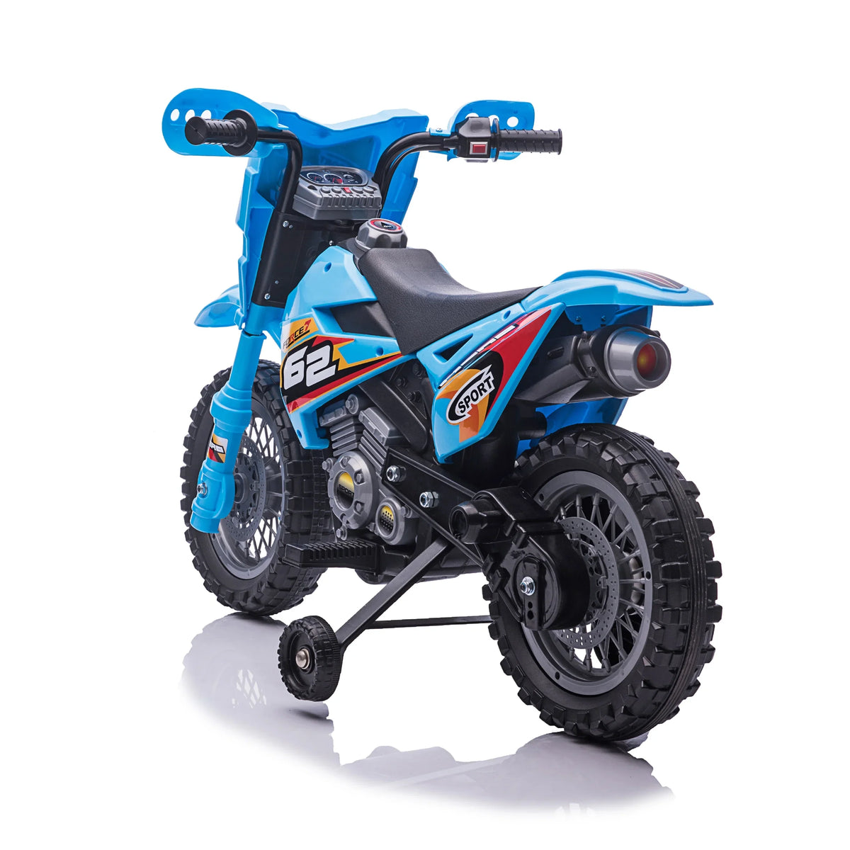 '- 3 Wheels Unisex Blazin' and Operated Ages up. Bike 6V - Battery Years Toy 1.8 Blue Mph Max Dirt
