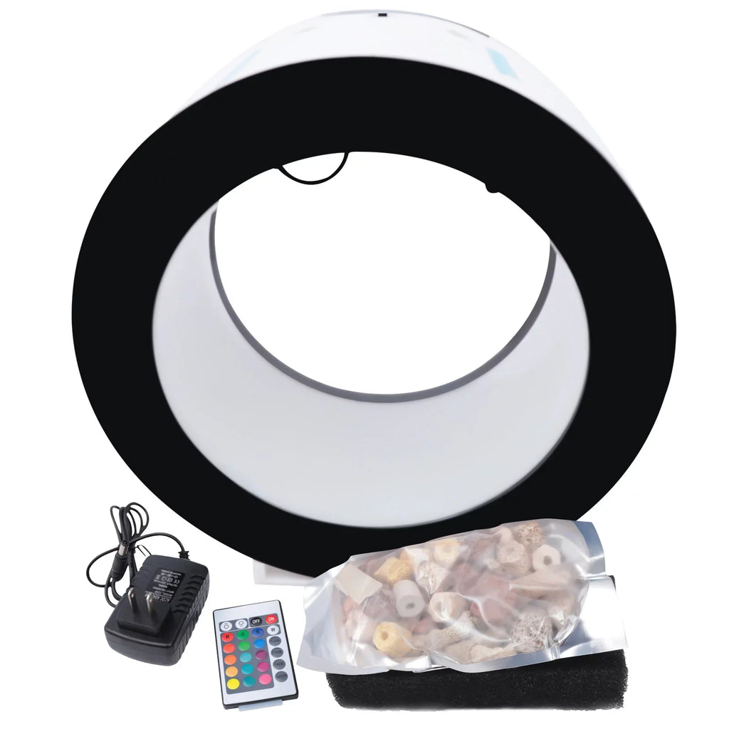 LED Lighting Aquarium Filtration Circulation Function System Gallon Automatic Aiqidi 4.8 Jellyfish Tank Water w/Intelligent & Fish
