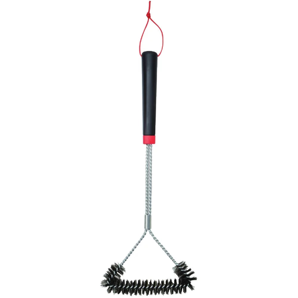 3-Sided Grill Weber 1 PK, Stainless Steel In. Brush Bristles Cleaning 18