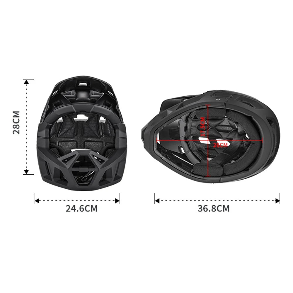 Geevorks Bike 31 Helmet,Helmet Visor Mountain Downhill Helmet Over Over Of Head Mtb Helmet 31 Circumferences Owsoo Head Mtb Men/women Circumferences Visor Arealer With