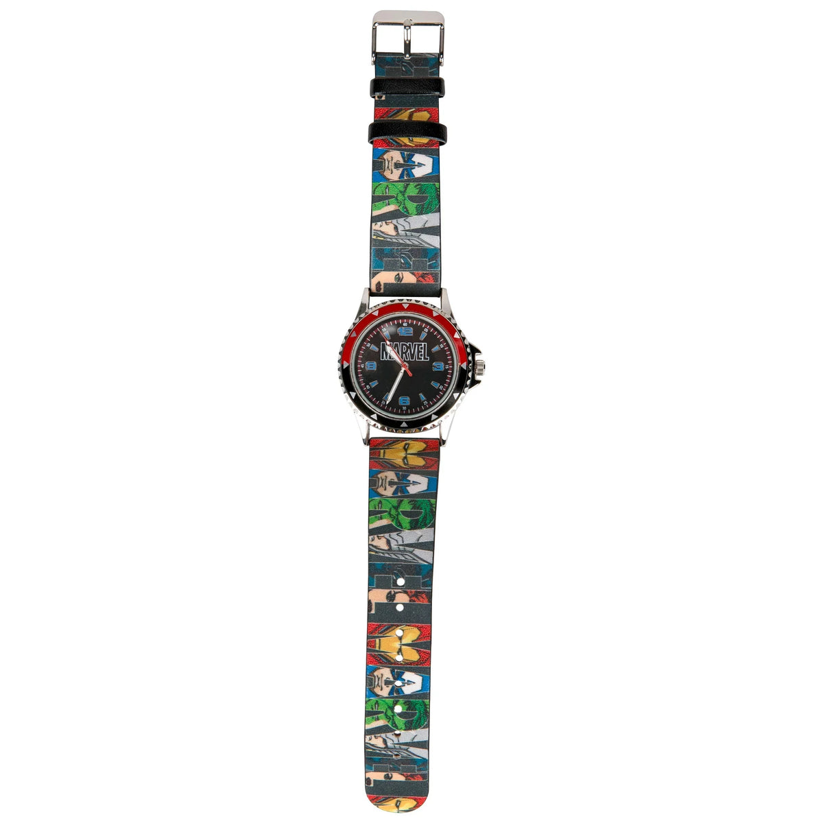 Watch Analog Marvel Logo Overlay Avengers