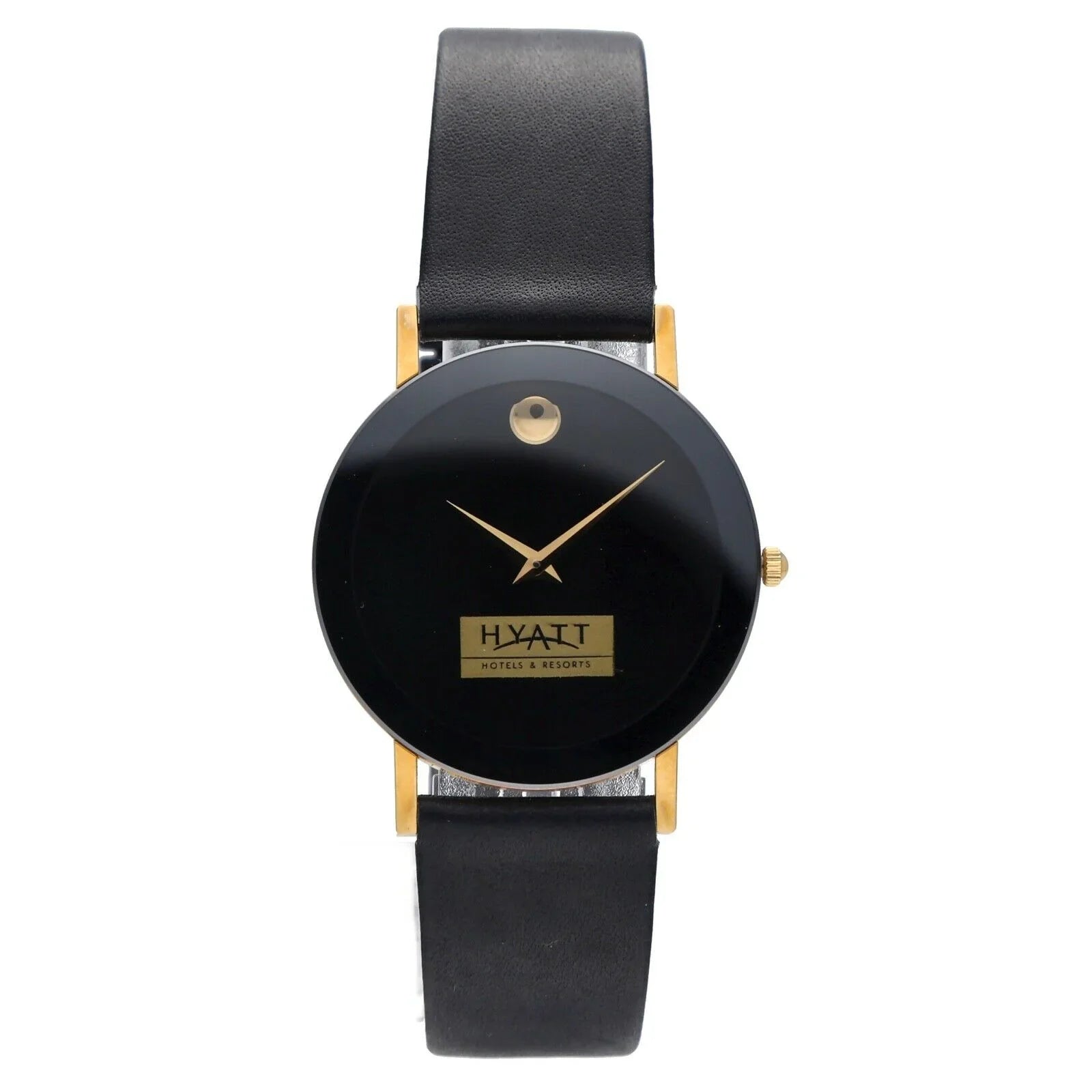 Watch Ultra-Thin Museum Movado 30mm 87.40.882L Hyatt Leather Wrist Quartz