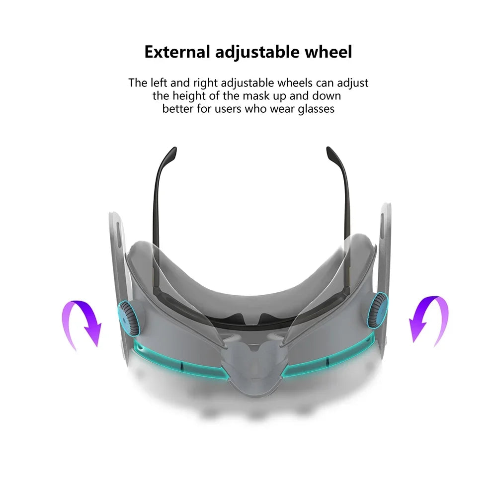 Quest Inward Fan 3 Fogging Replacement Eliminates for VR Mask Fans Cooling Heat Air/Outward Dissipation Face Air Dual Cool Circulation Magnetic Glasses