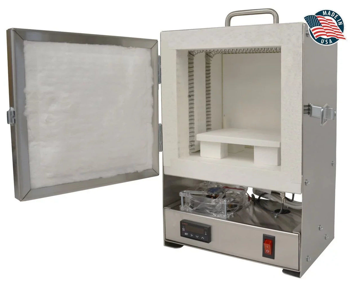 Steel - RapidFire Enameling Jewelry Clay Company Furnace Tabletop Metal Pro-L Kiln Furnace Electric Stainless Firing FUR-0056 Making Ceramic