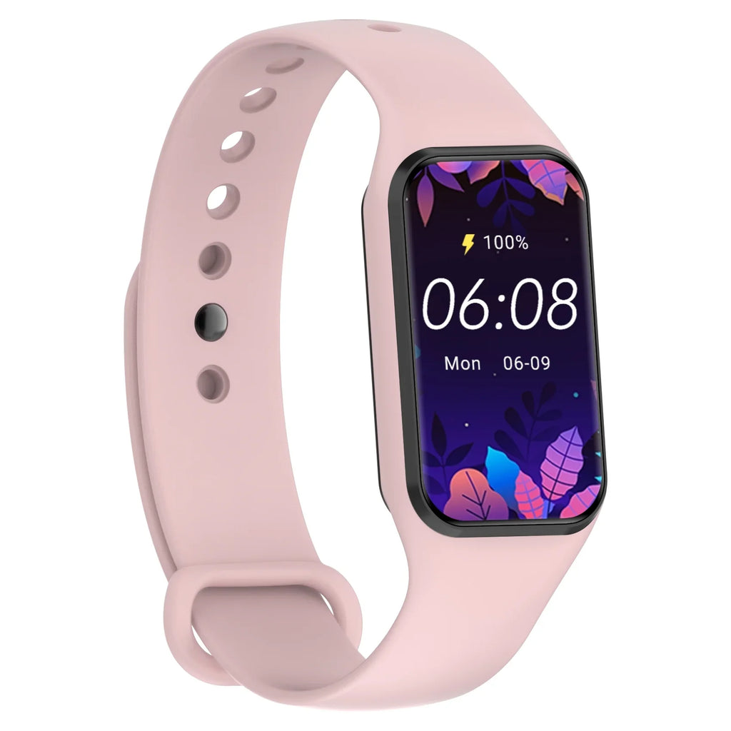 Android with Inch Sports Modes Pedometer, for iOS,Pink Smart Waterproof, Screen,with Fitness , 1.47 HD and Tracker Calorie Compatible Watch IP68 Men Women - 24