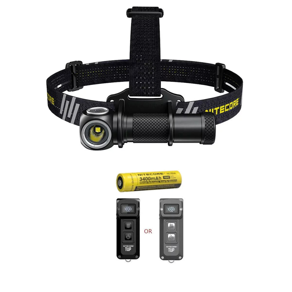 Pocket Emitter Gray) Bundle: Warm White) Light Headlamp-(5700K, TUP Battery Nitecore UT32 and Rechargeable (Black Dual 1XNL1834 Value Cool or with Intelligent White)-(3000K,