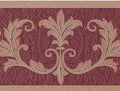 15 Feet Wallcoverings Victorian for 7 Leaves Room Border Gold Wallpaper Damask Bedroom, by Inches Concord Pattern Living Red Style Bronze, 30150