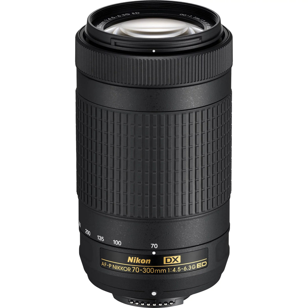 (Black) Lens Nikon Card VR 18-55mm 2 Bundle Digital + Memory D7500 SanDisk ED 64GB and 20.9MP Lens Camera DSLR 70-300mm Pcs W/