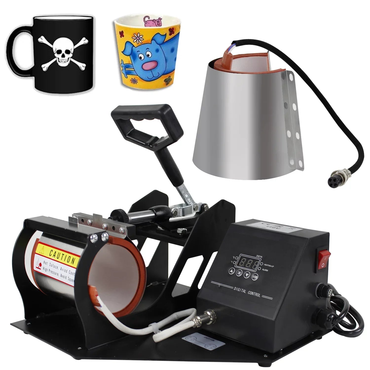 Mug Heat Transfer Coffee Sublimation Digital 2 1 in ZENSTYLE Cup Press Machine