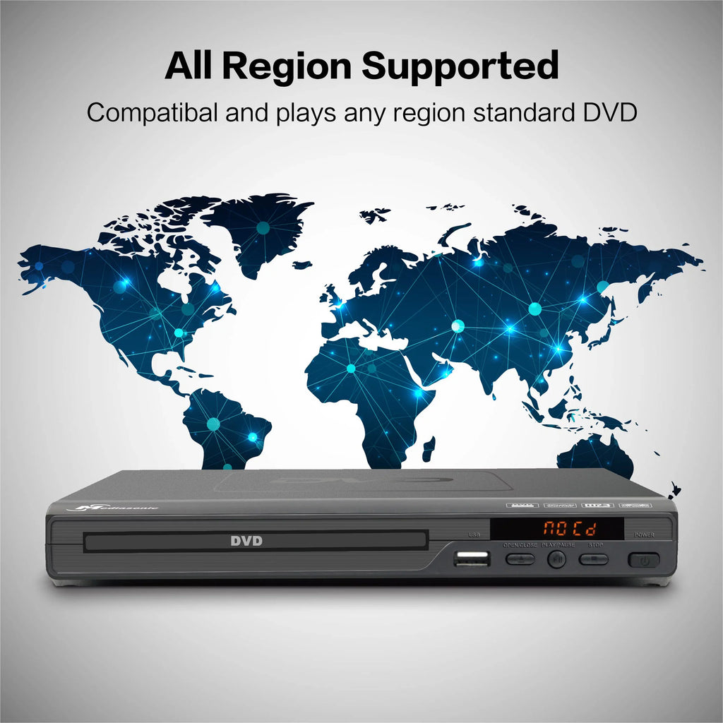 AV 1080P (HW210AX) Upscaling Output, Multimedia 2.0 HDMI Player Mediasonic Region All HDMI High AV & – / Player Cable DVD Included Function, Speed USB