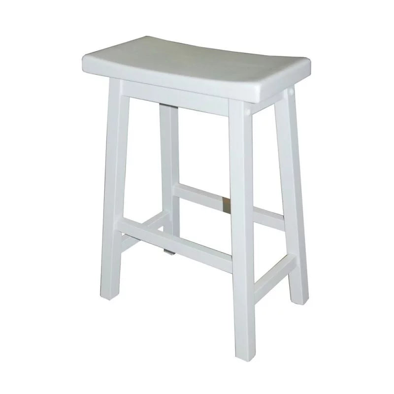 Counter 24" Stool, Arizona Saddle Indoor White TMS