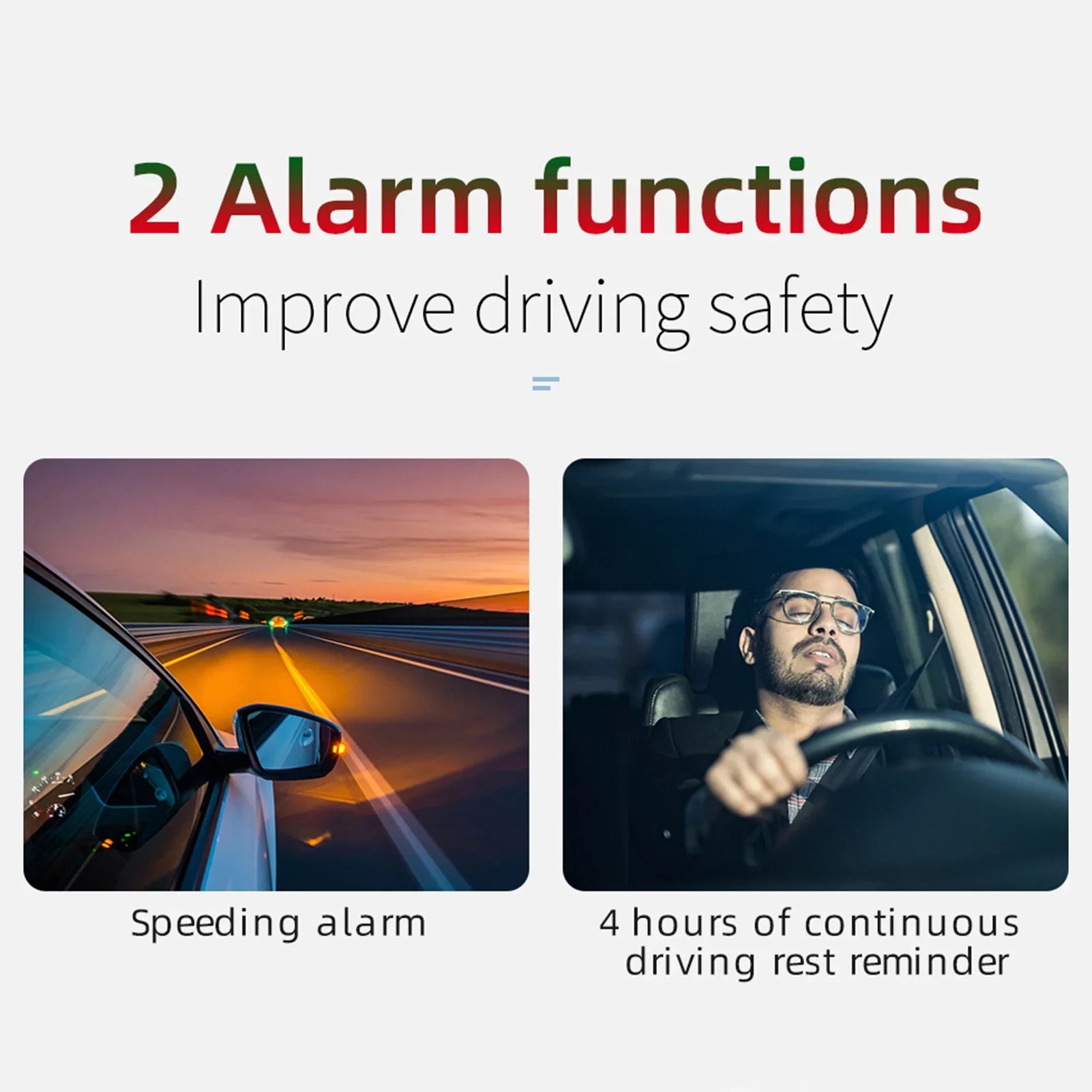 GPS Display Screen GPS Digital with Overspeed Dual Speedometer Alarm Vehicle Navigation System Display Walmeck Speed/Time/Direction/Mileage Alarm Fatigue Car Head-up Driving